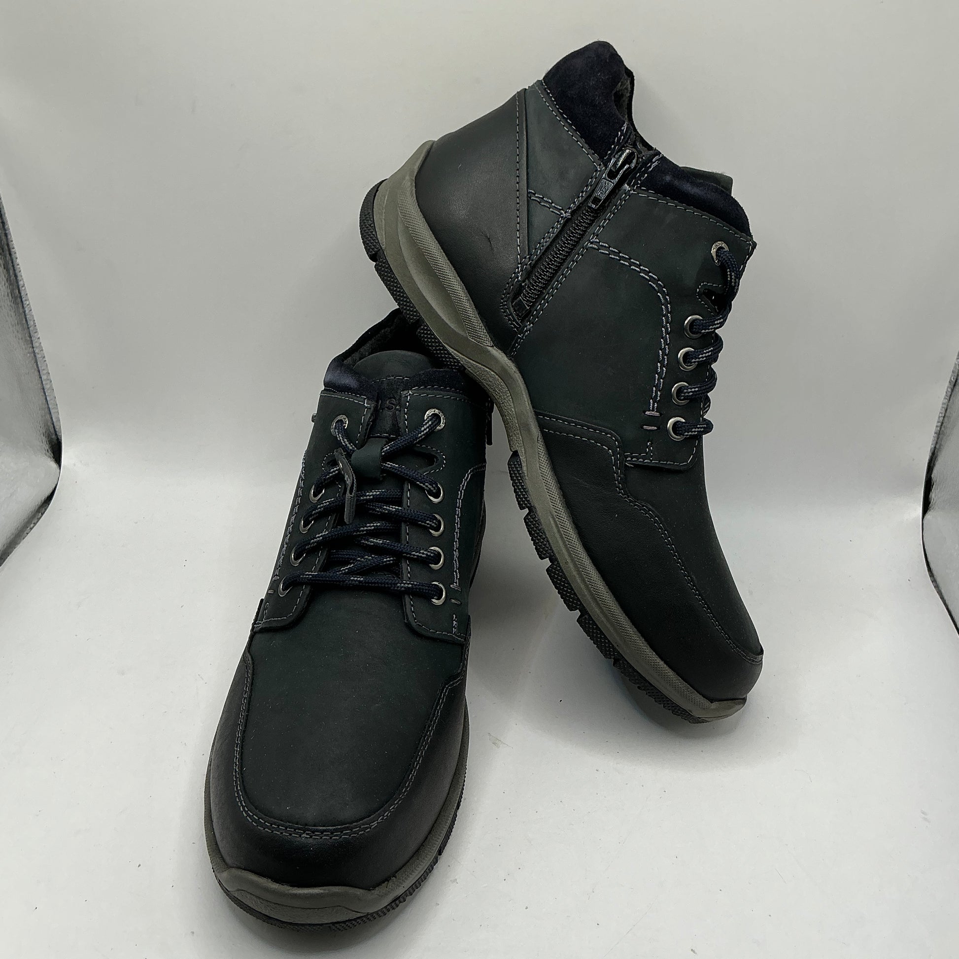 Josef Seibel ‘Lenny’ navy Nubuck leather boots