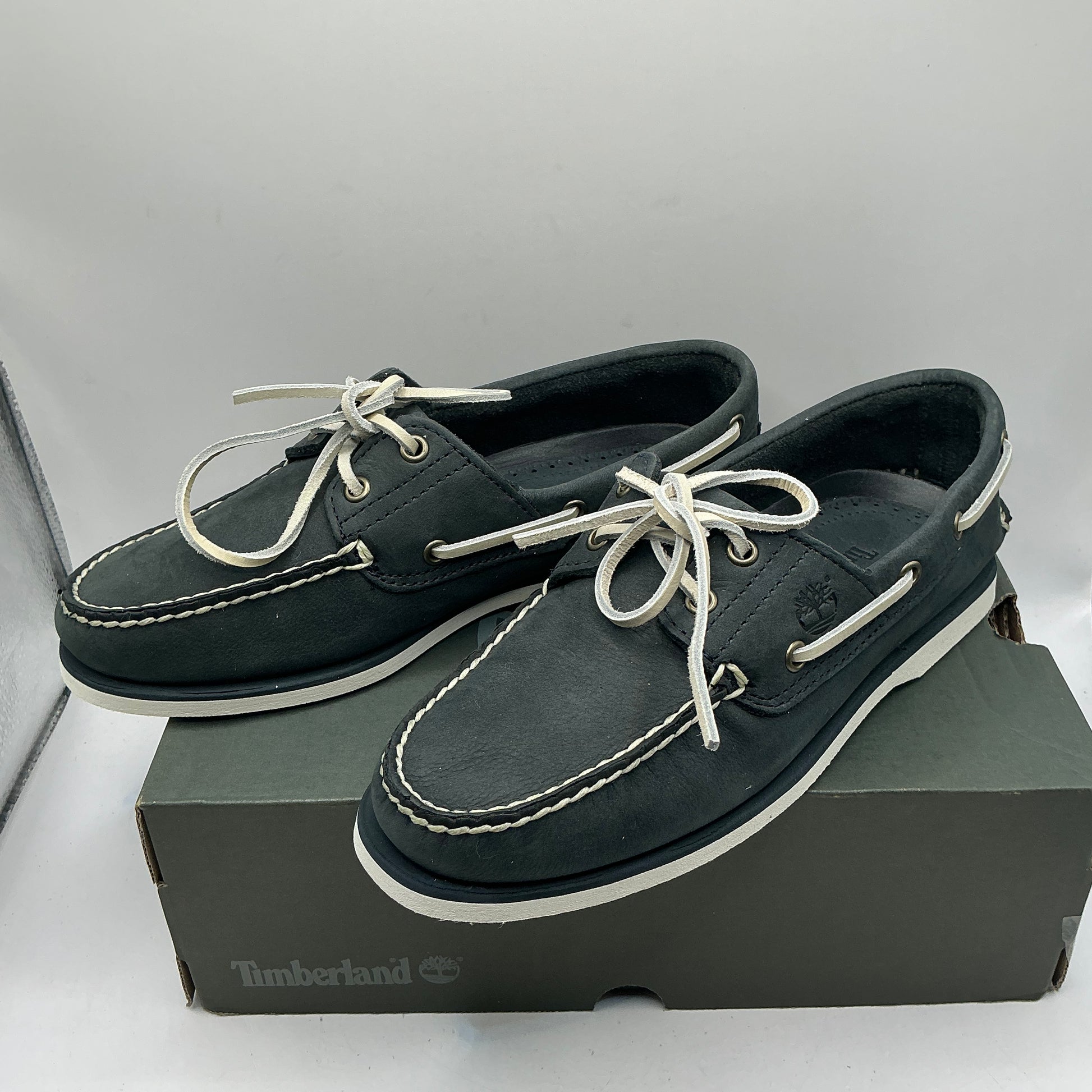 Timberland Navy Nubuck Classic Boat Shoes