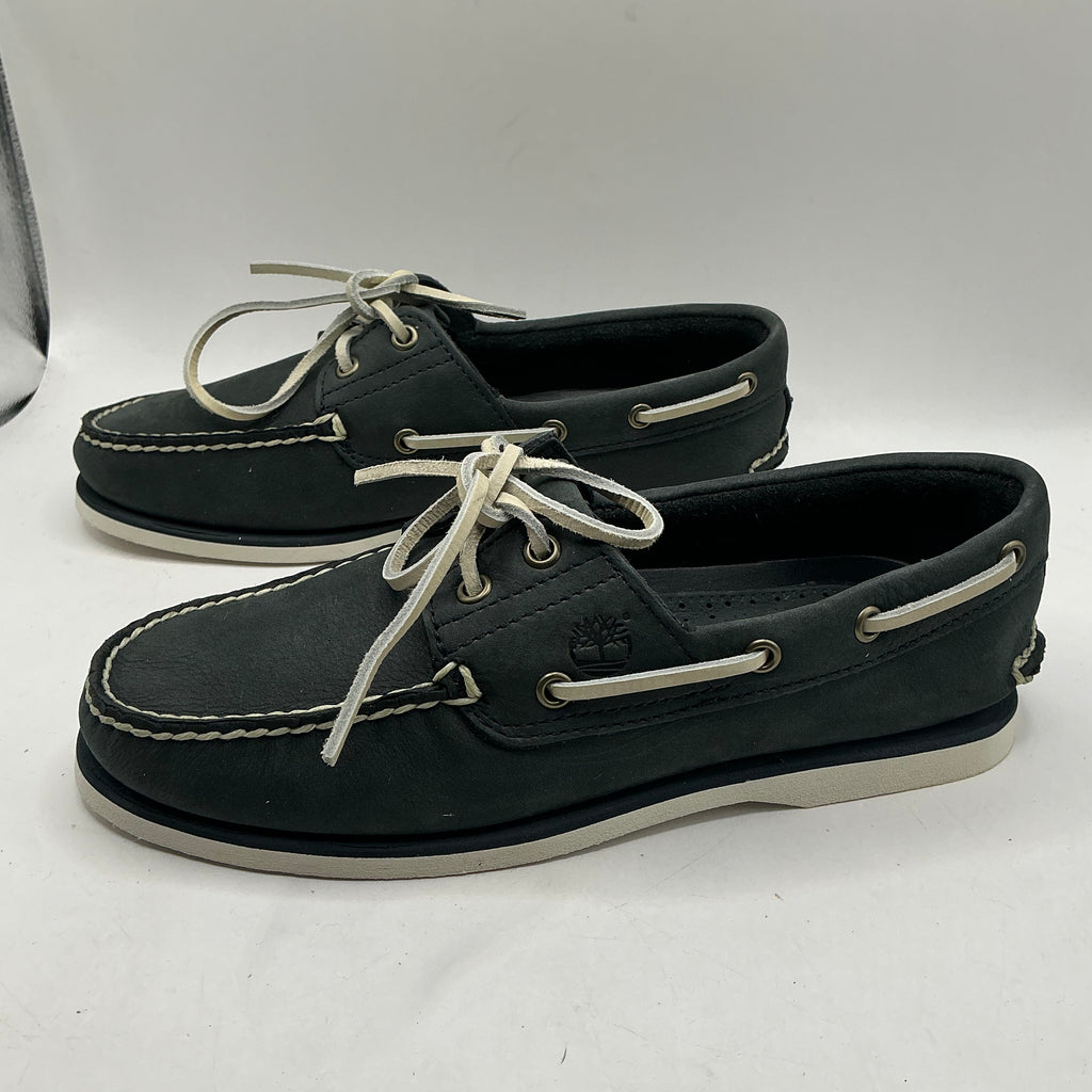 Timberland Navy Nubuck Classic Boat Shoes