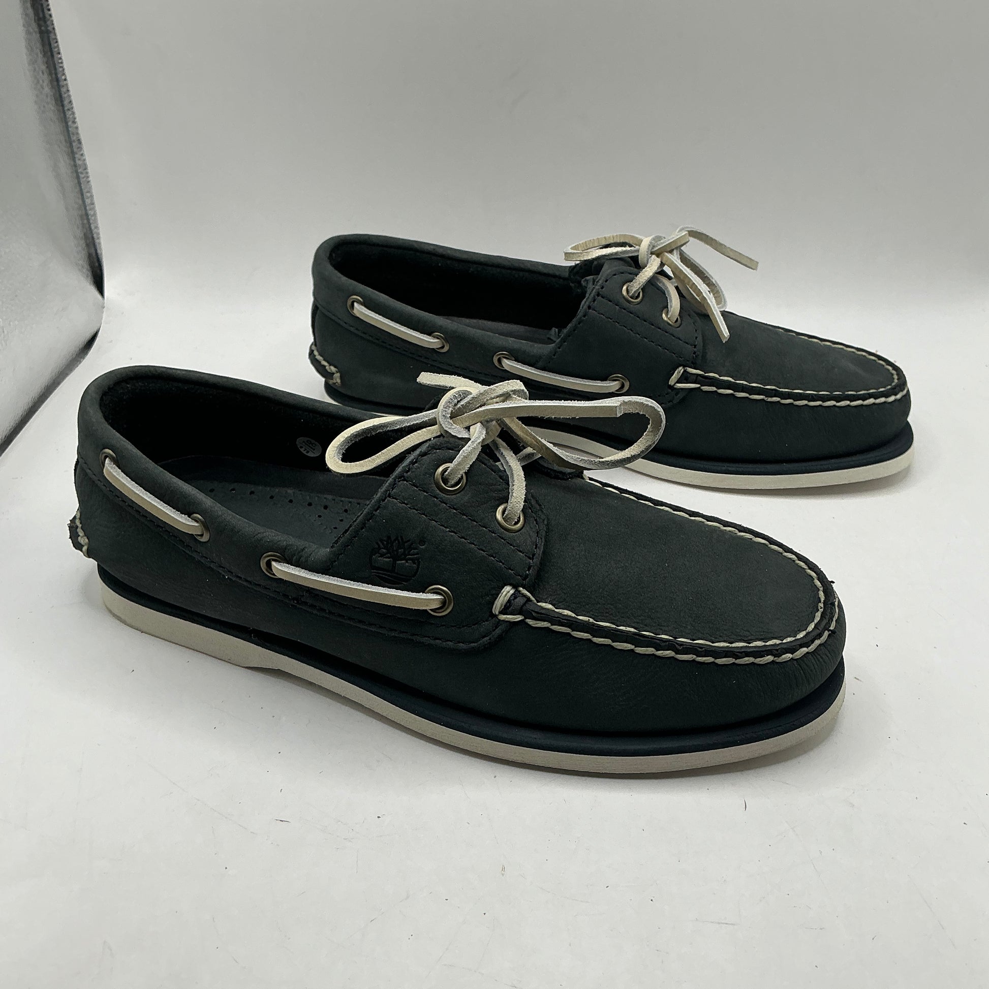 Timberland Navy Nubuck Classic Boat Shoes