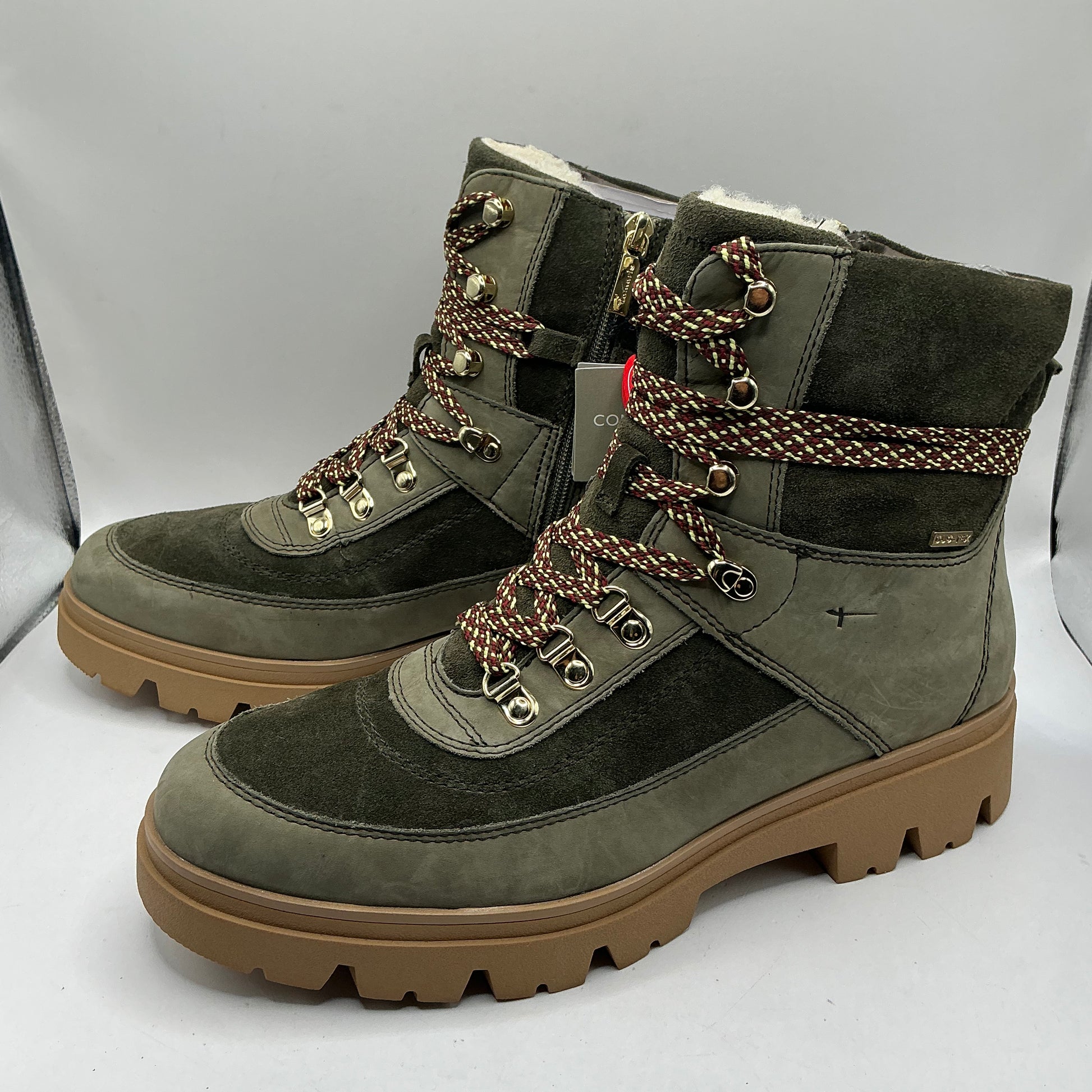 Tamaris comfort leather and suede ankle boots