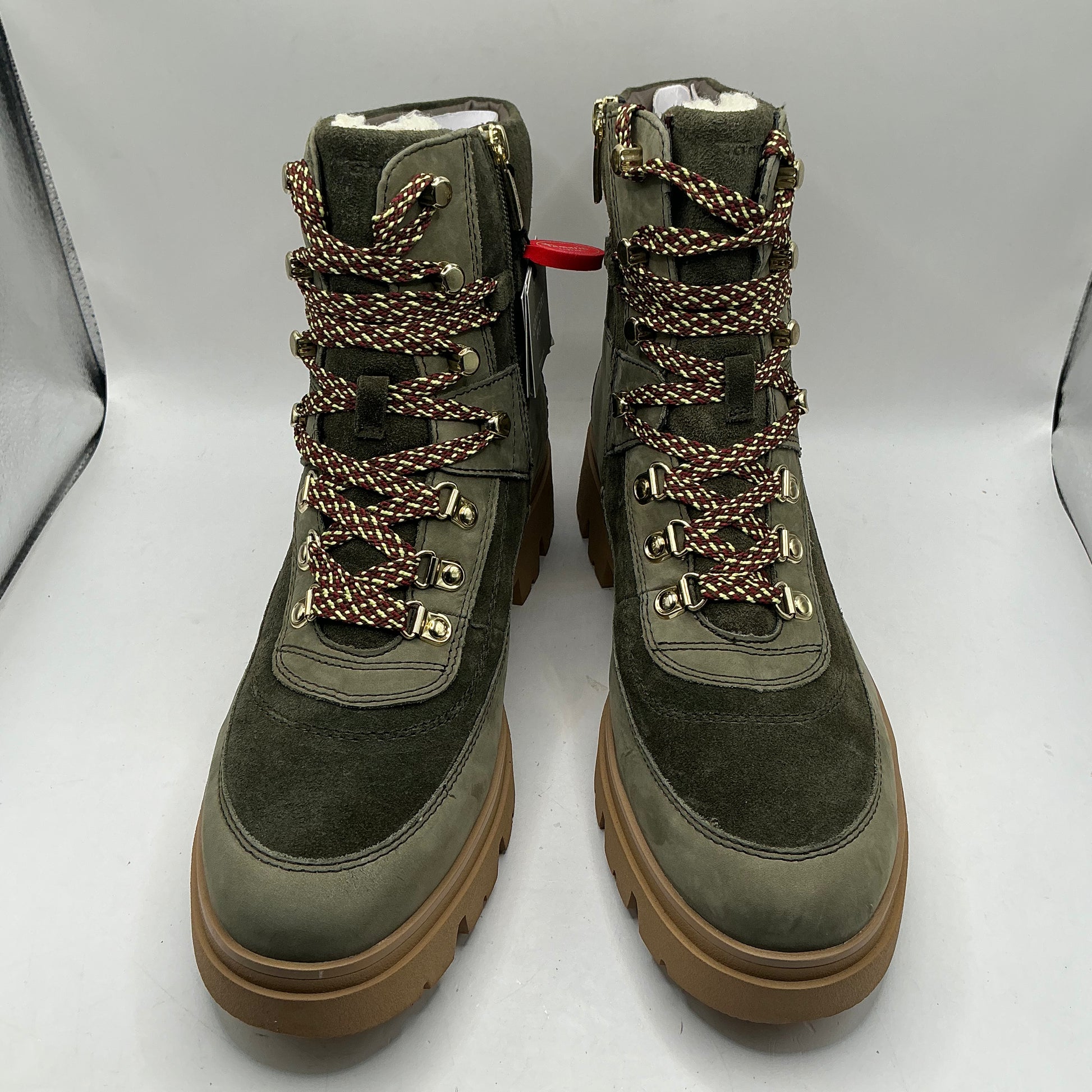 Tamaris comfort leather and suede ankle boots