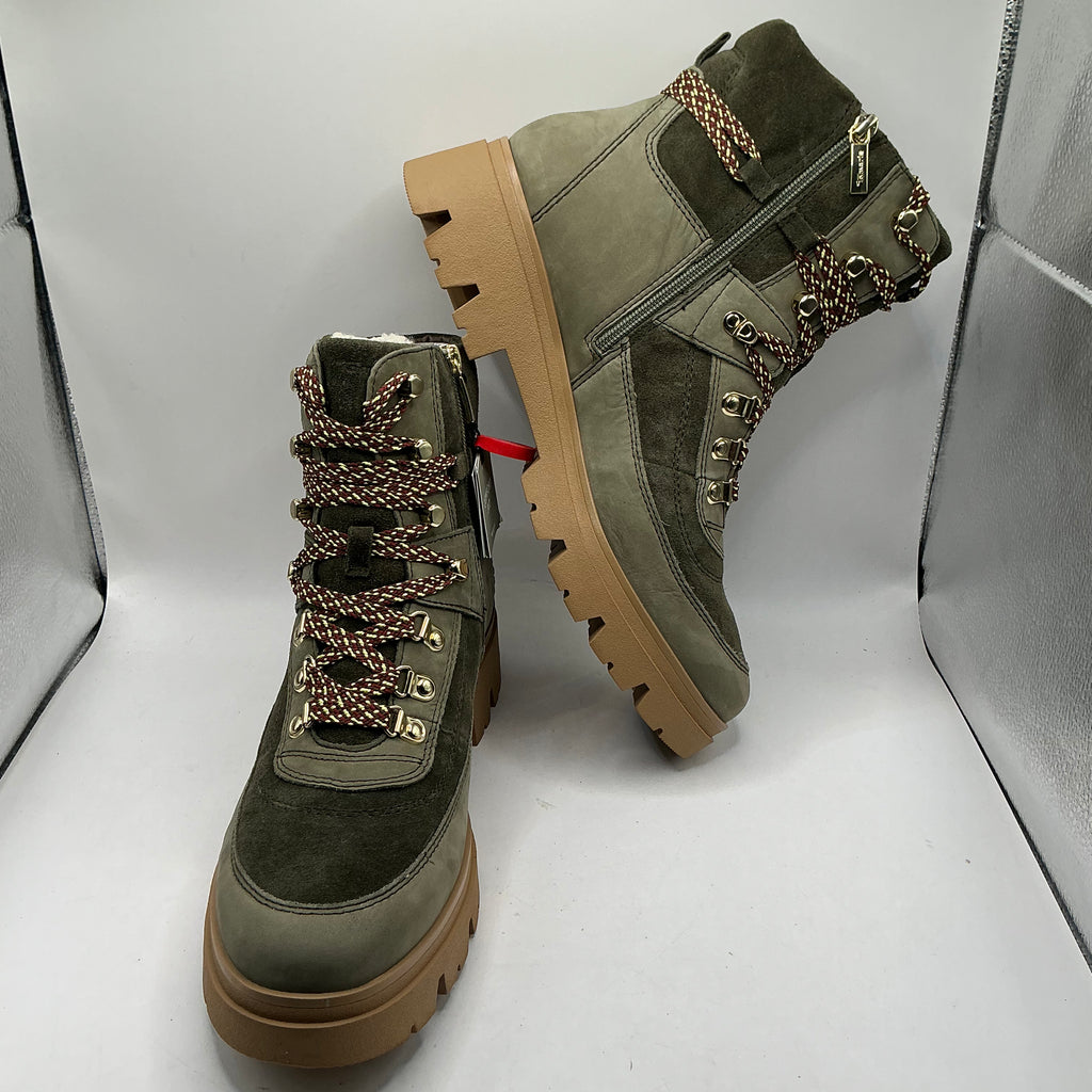 Tamaris comfort leather and suede ankle boots