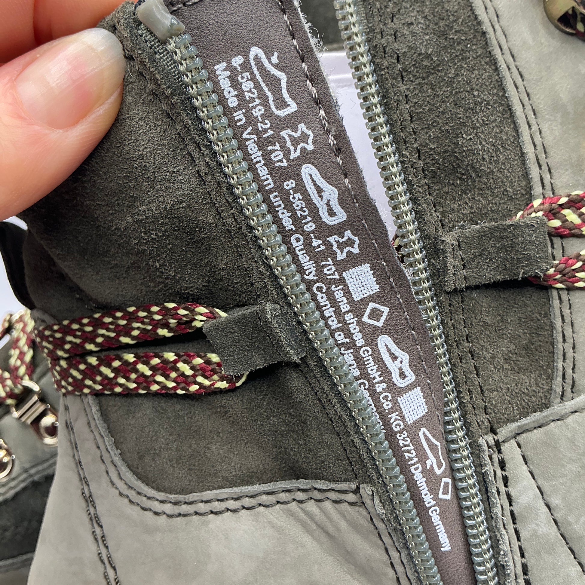 Tamaris comfort leather and suede ankle boots