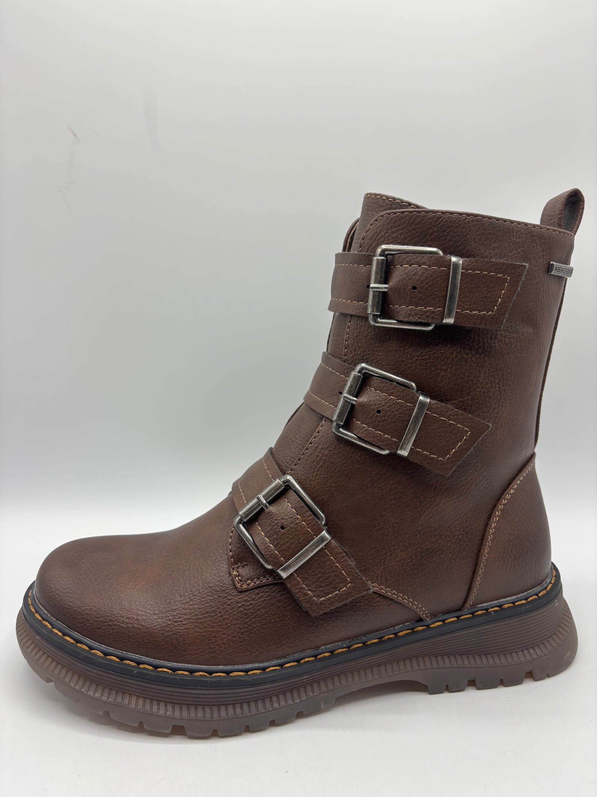 Westland Peyton 07 brown waterproof ankle biker boots (3)