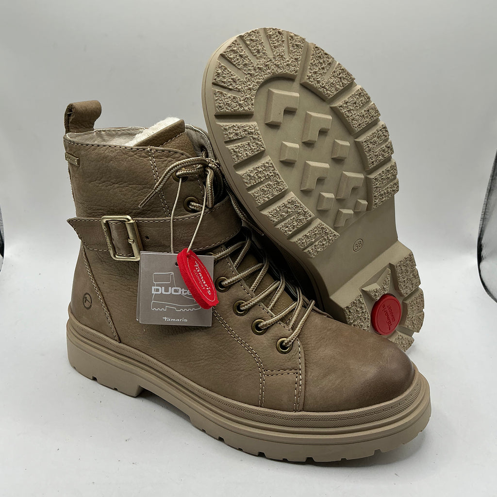 Tamaris comfort, Camel Leather ankle boots