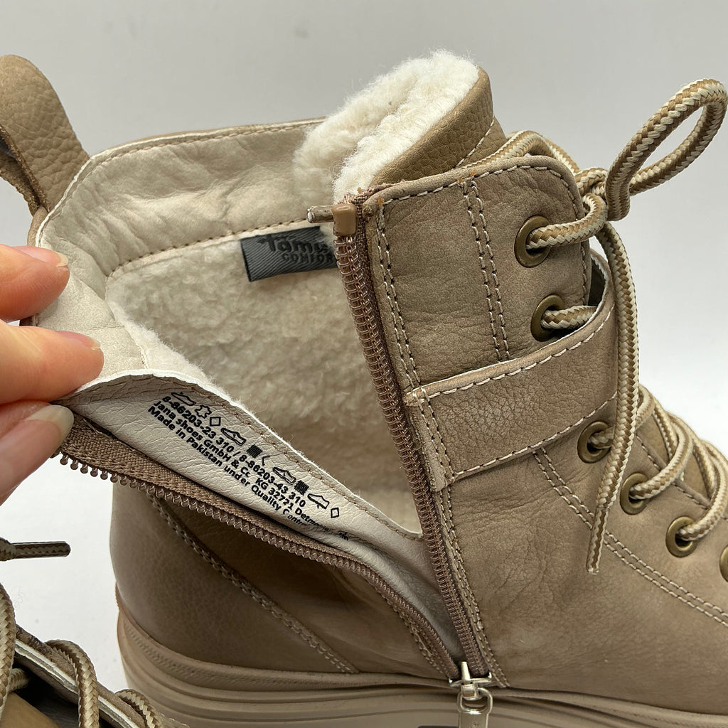 Tamaris comfort, Camel Leather ankle boots