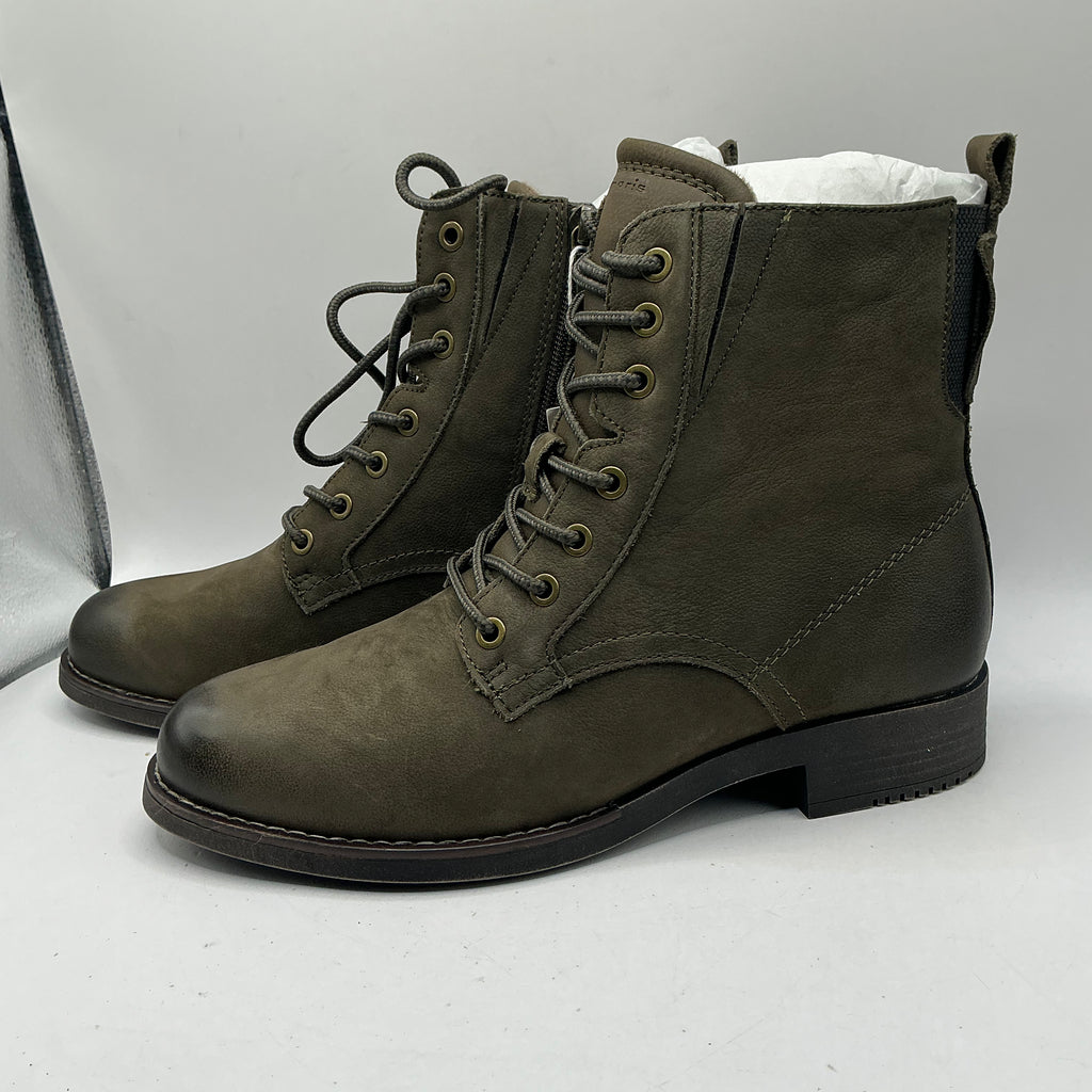 Tamaris comfort Olive Nubuck ankle boots
