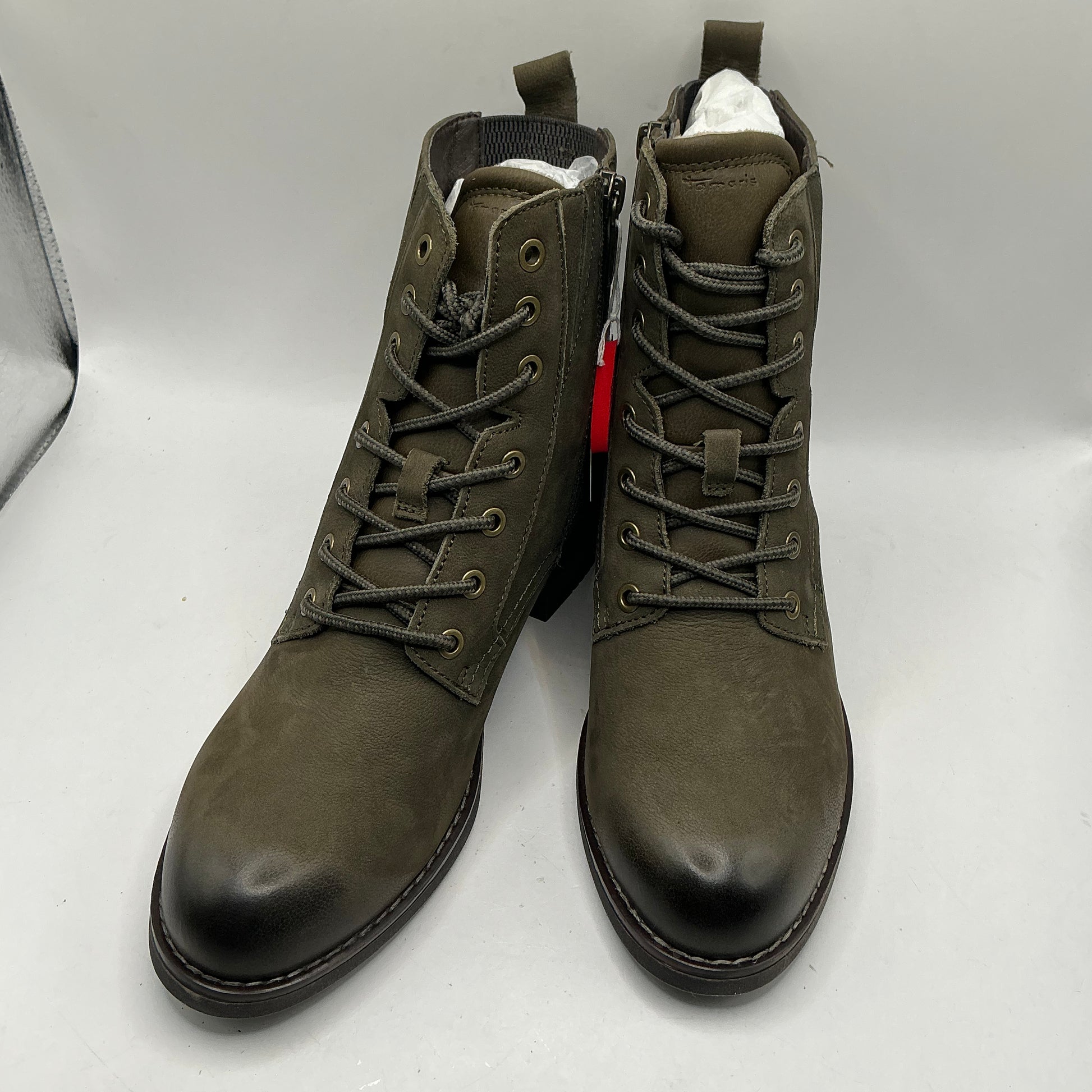 Tamaris comfort Olive Nubuck ankle boots