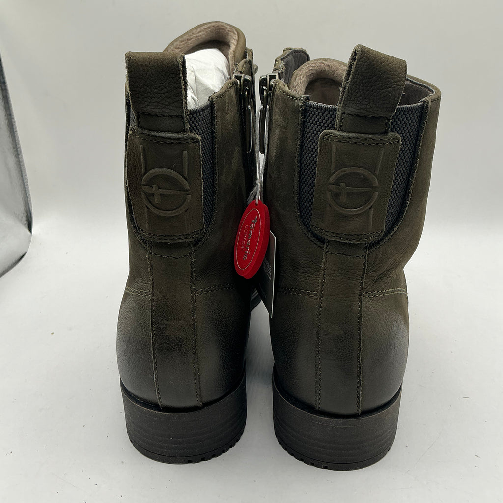 Tamaris comfort Olive Nubuck ankle boots