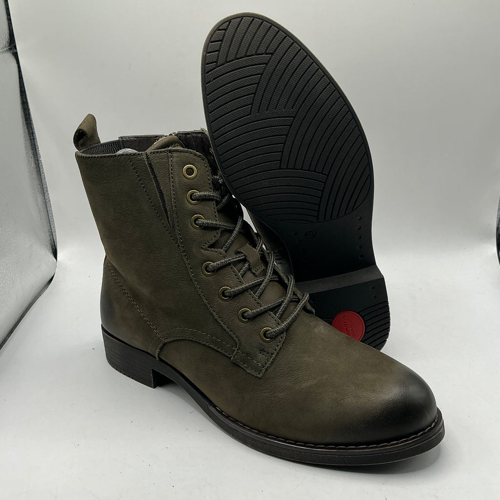 Tamaris comfort Olive Nubuck ankle boots