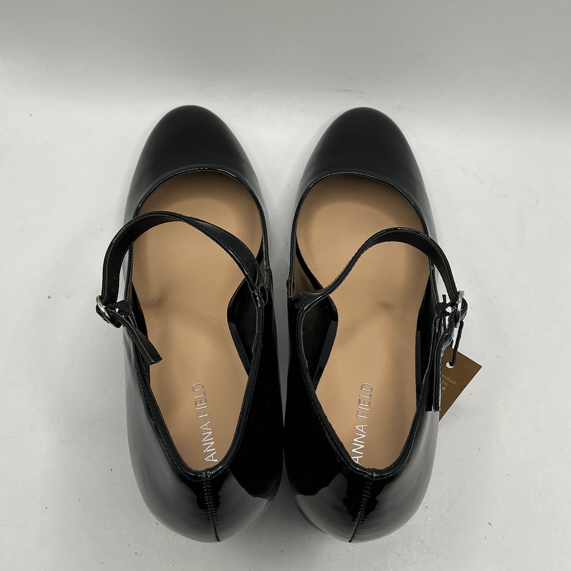 Anna Field Black patent Mary Jane heels