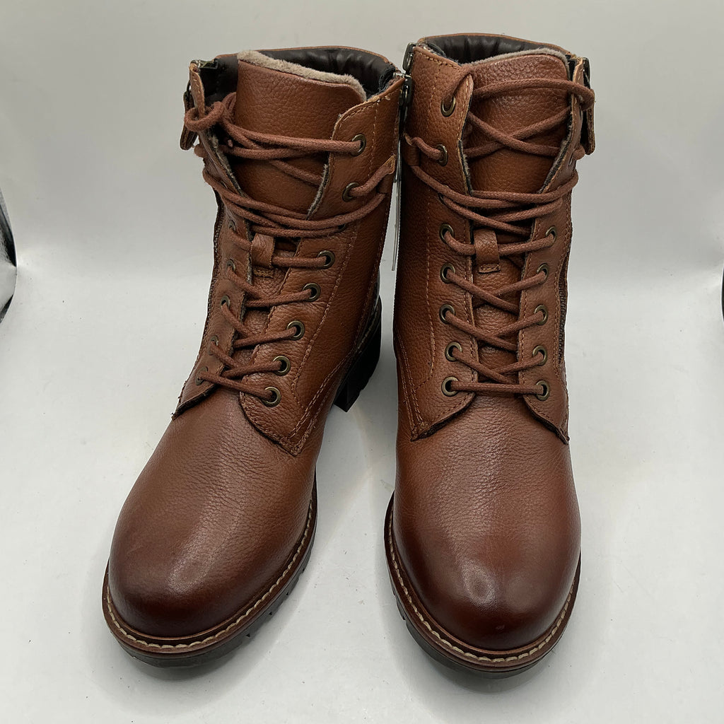 Tamaris comfort Chestnut leather ankle boots