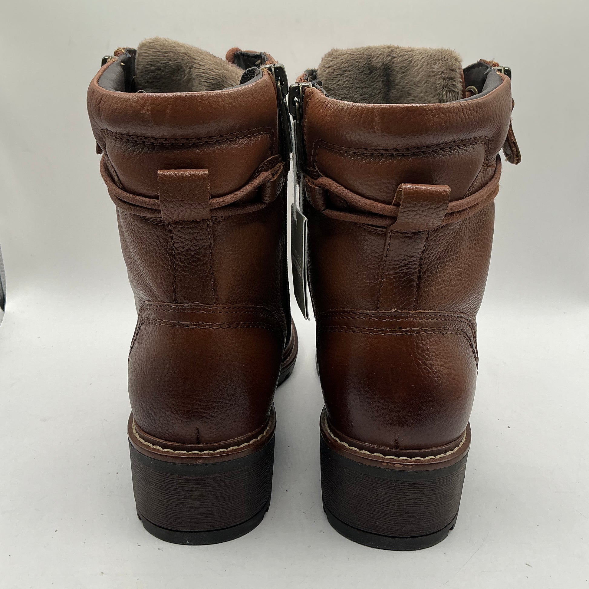 Tamaris comfort Chestnut leather ankle boots