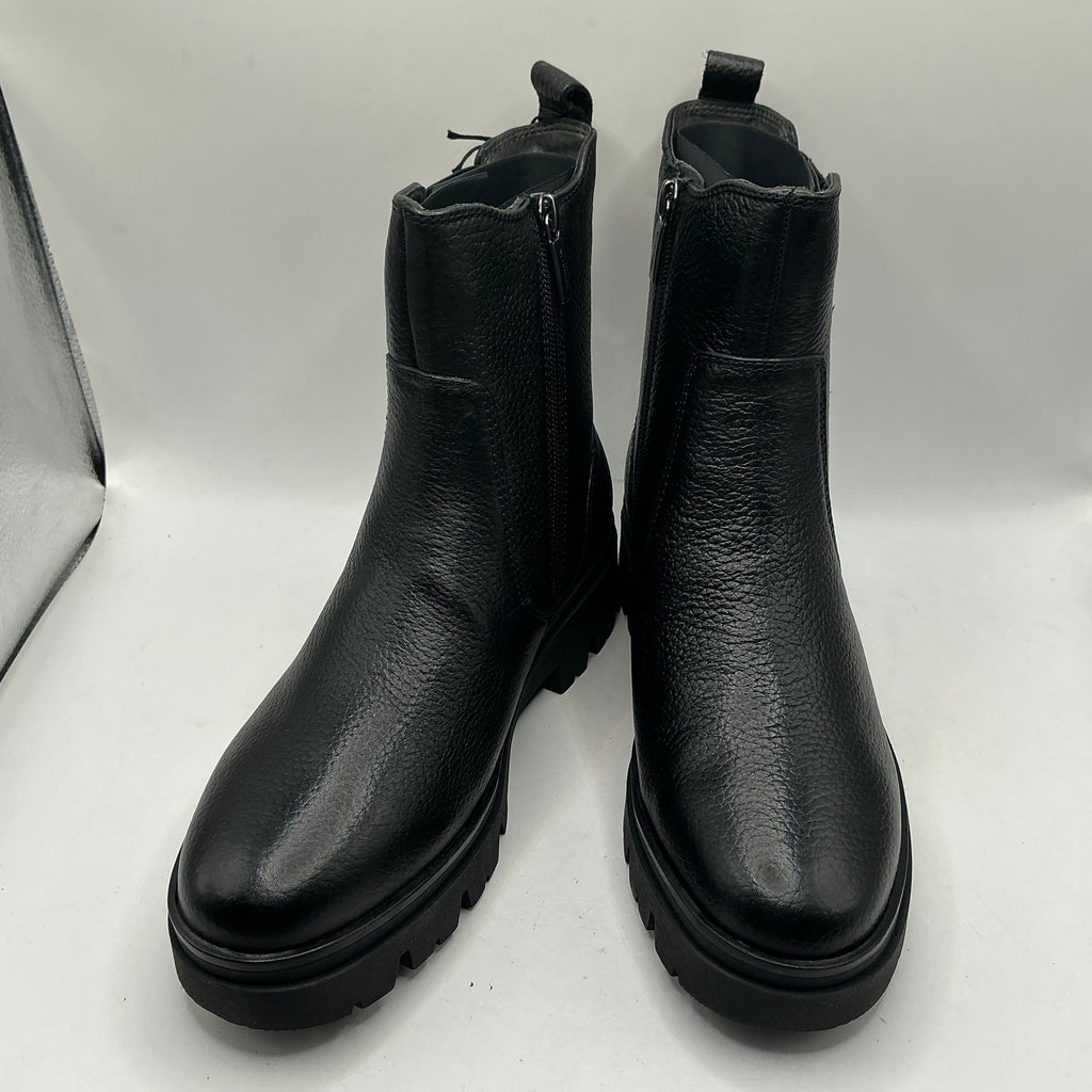 Tamaris comfort black leather ankle boots