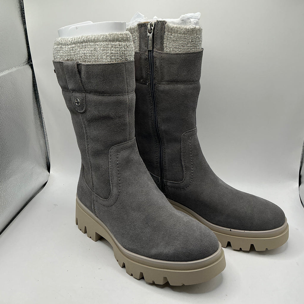 Tamaris comfort graphite suede mid calf boots