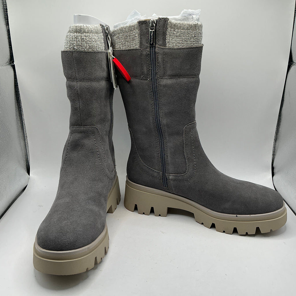 Tamaris comfort graphite suede mid calf boots
