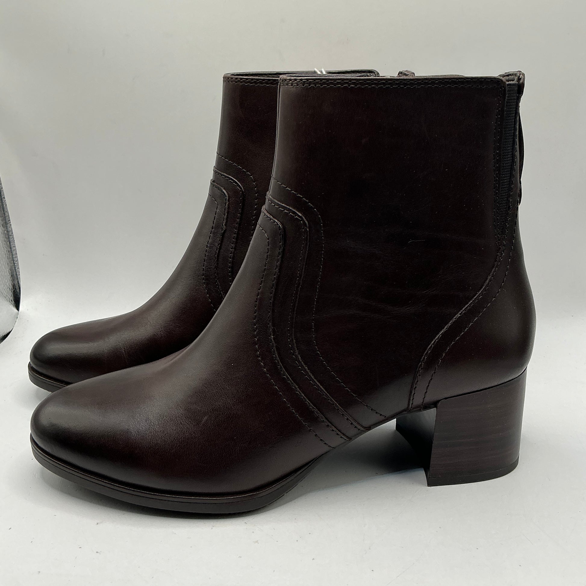 Tamaris comfort mocca leather ankle boots