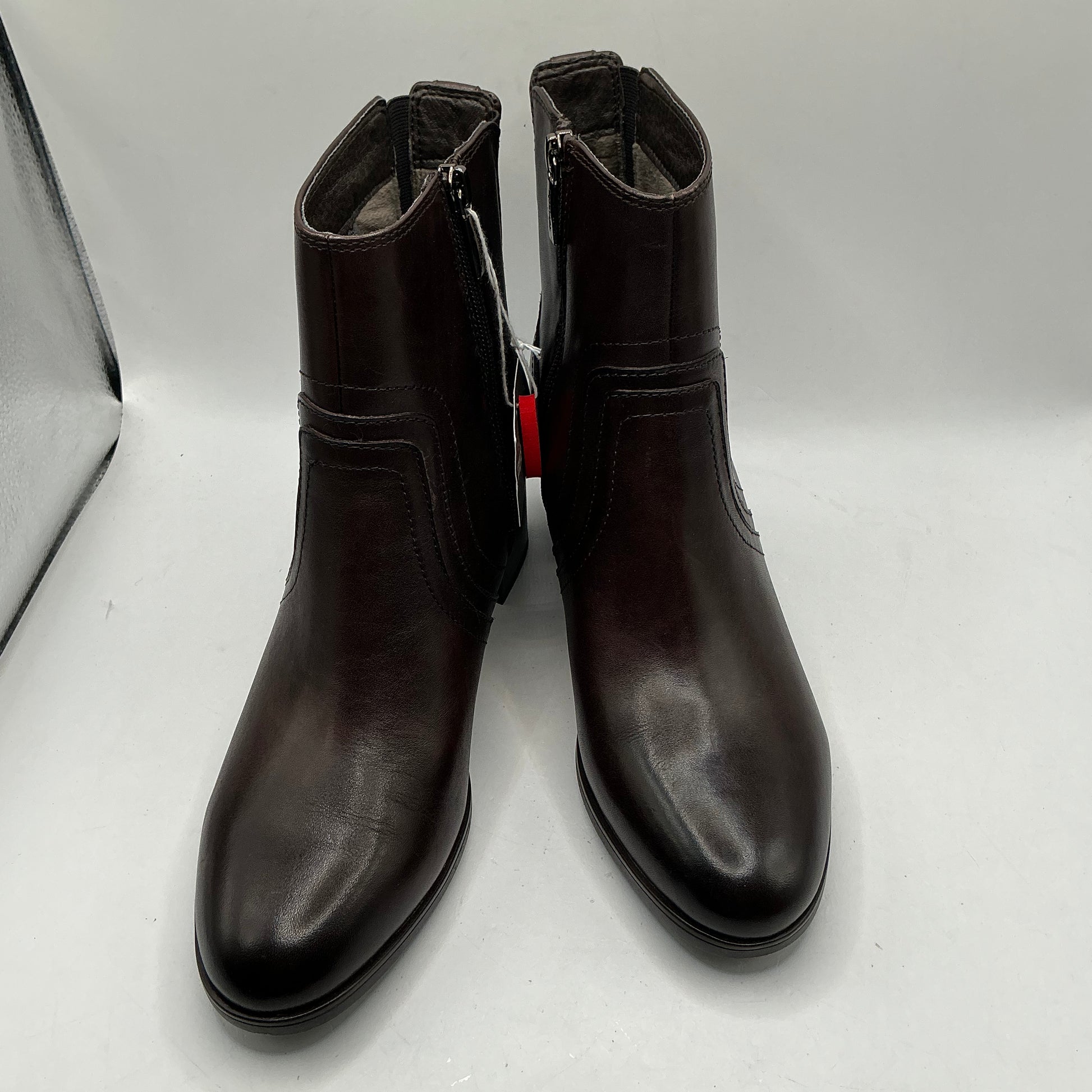 Tamaris comfort mocca leather ankle boots