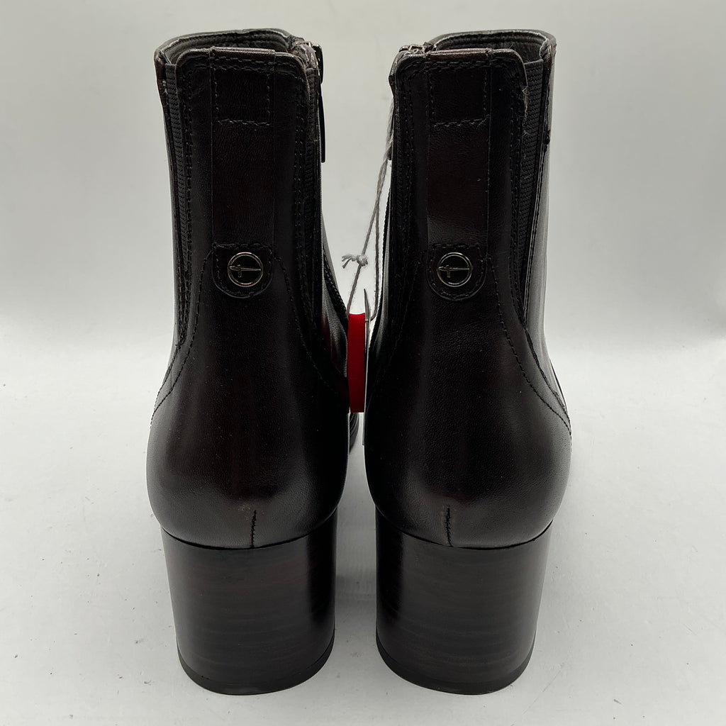 Tamaris comfort mocca leather ankle boots