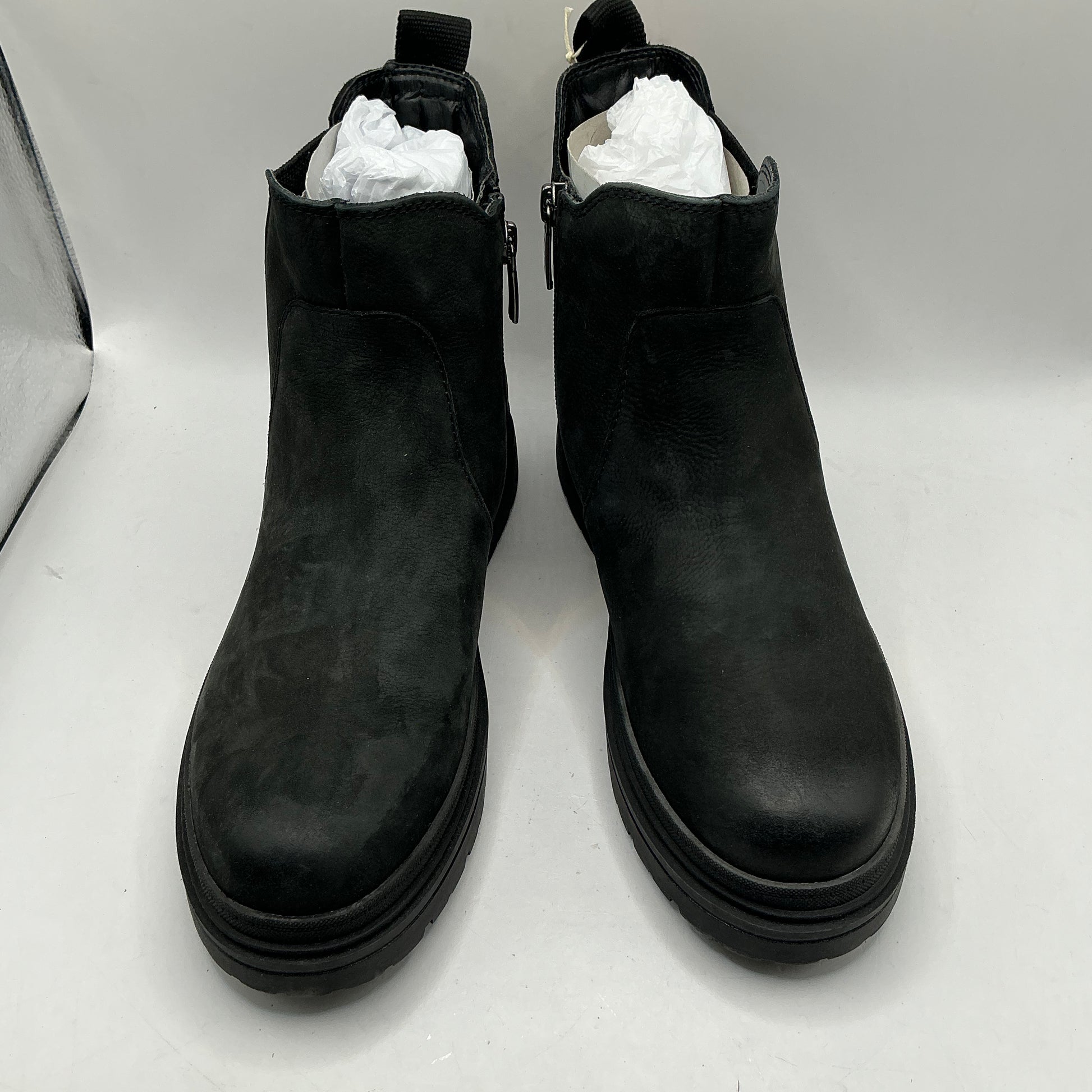 Tamaris comfort black Nubuck leather ankle boots