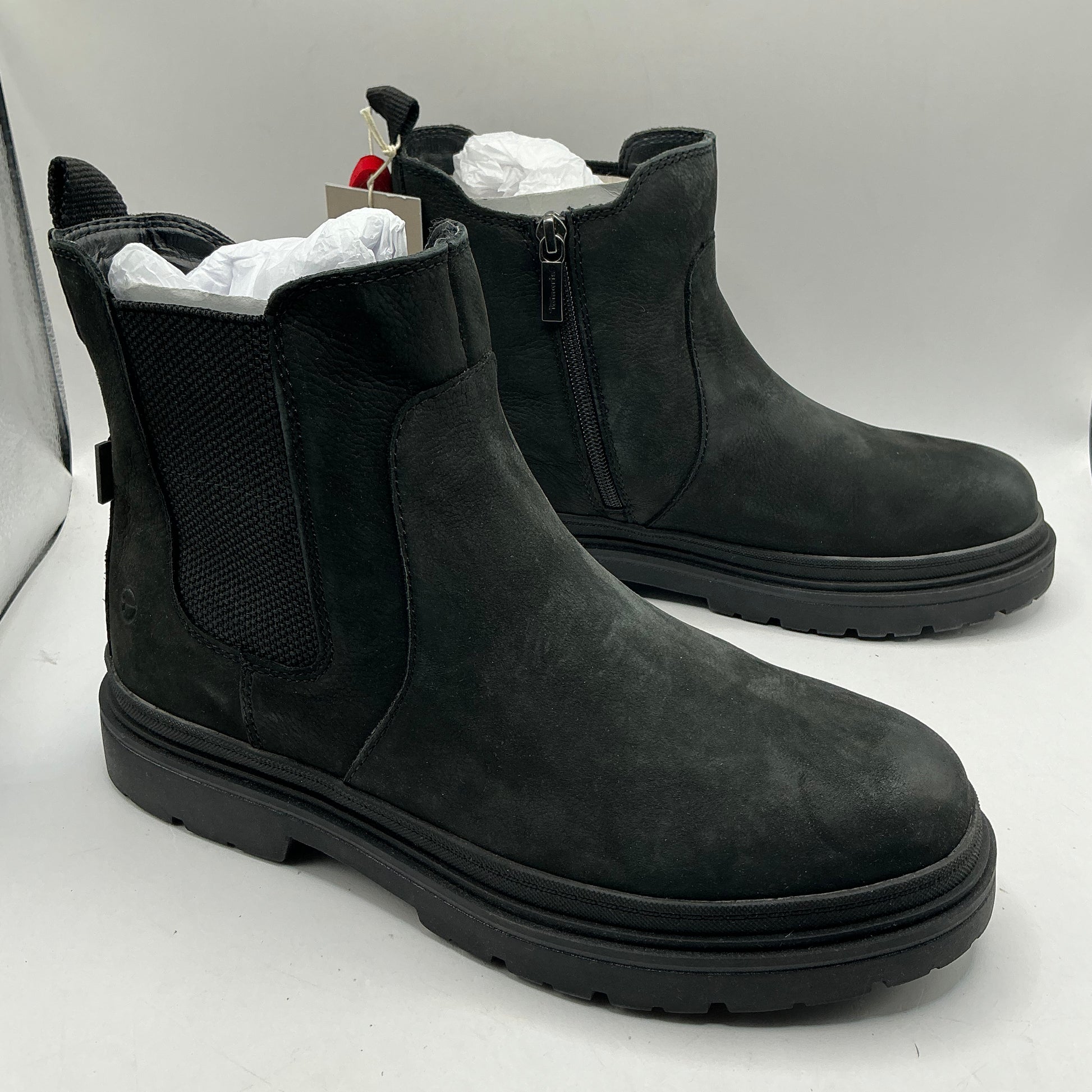 Tamaris comfort black Nubuck leather ankle boots