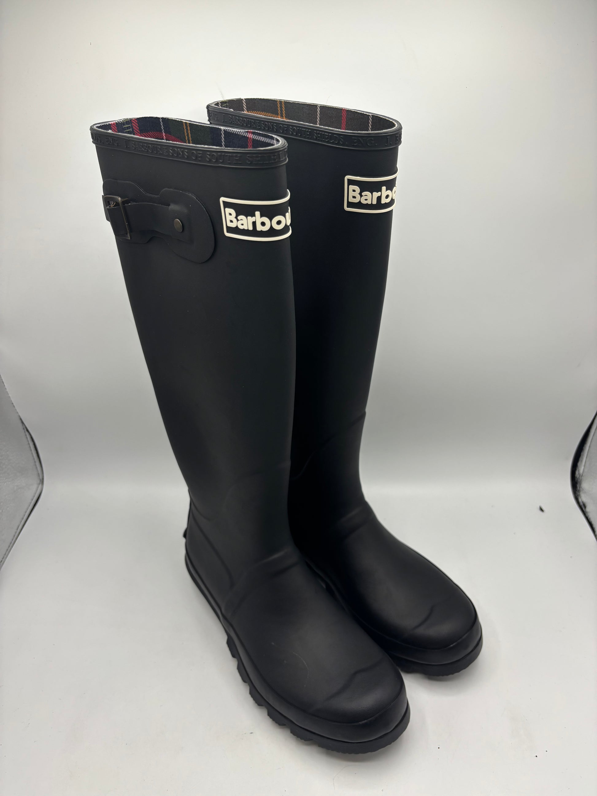 Barbour “bede” black wellington knee boots (4,5,6,7)