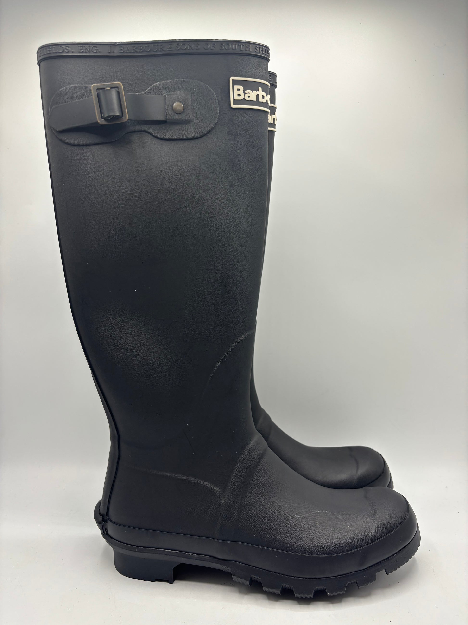 Barbour “bede” black wellington knee boots (4,5,6,7)