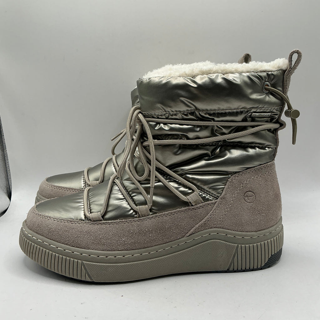Tamaris light grey/metalic winter boots