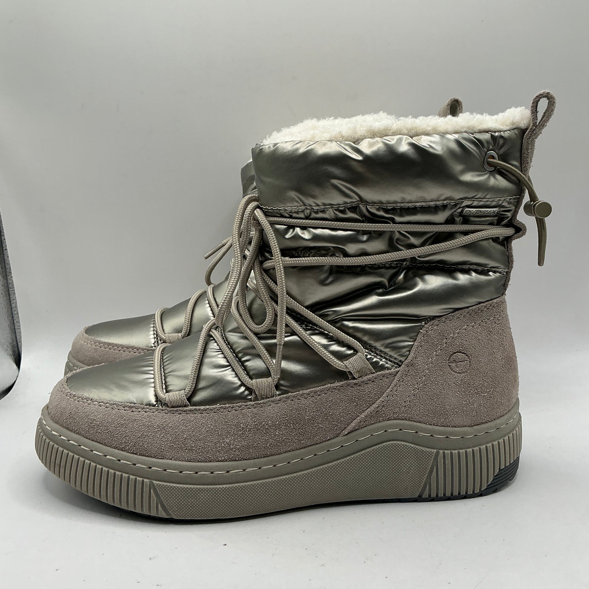 Tamaris light grey/metalic winter boots