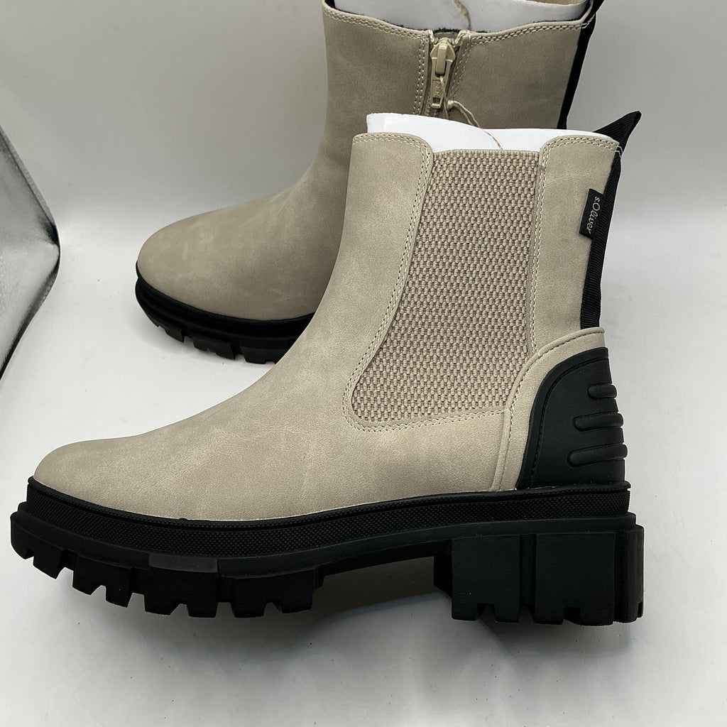 S.Oliver light beige ankle boots