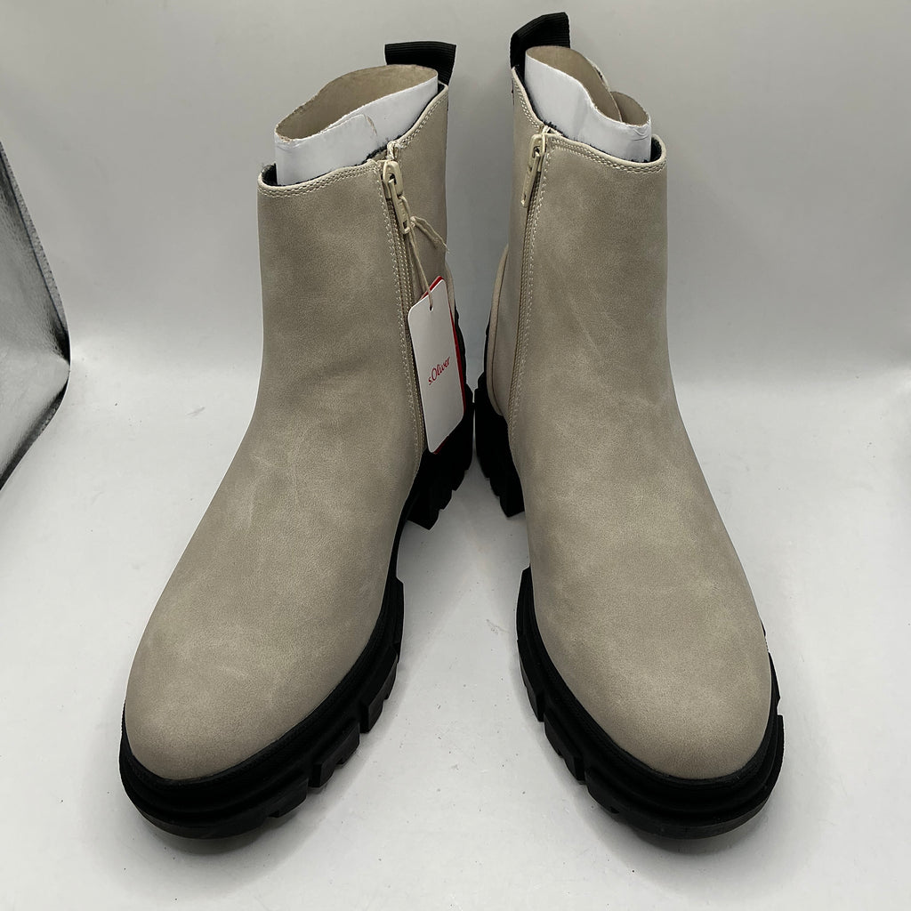 S.Oliver light beige ankle boots