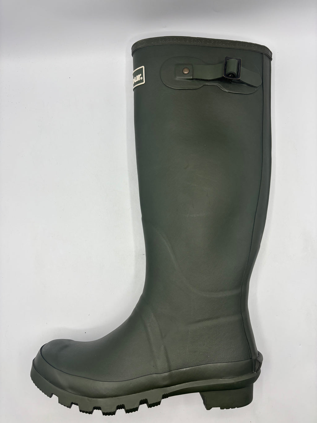 Barbour “bede” green wellington boots (4,5,6)