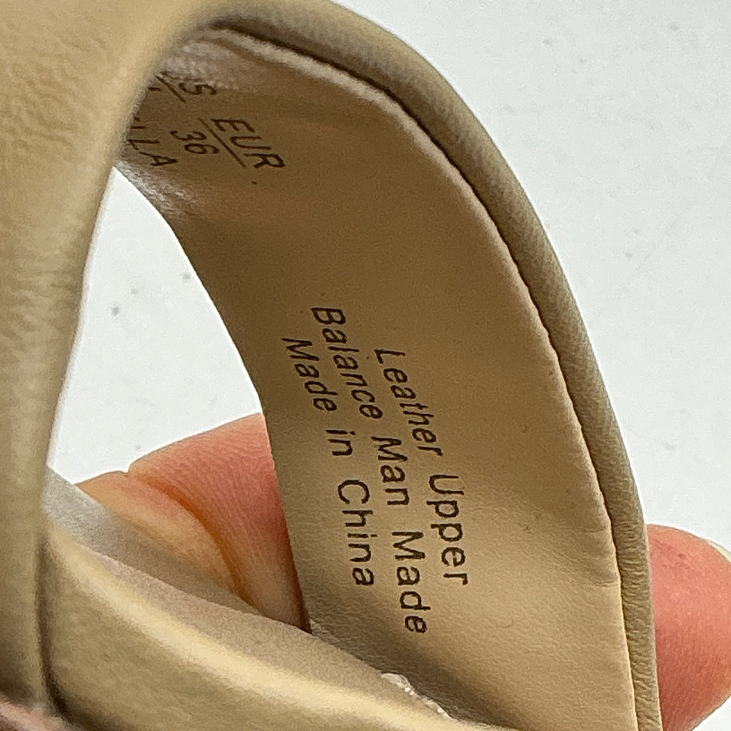 Sam Edelman Yaro Block Heeled Sandals, Beige Soft Leather