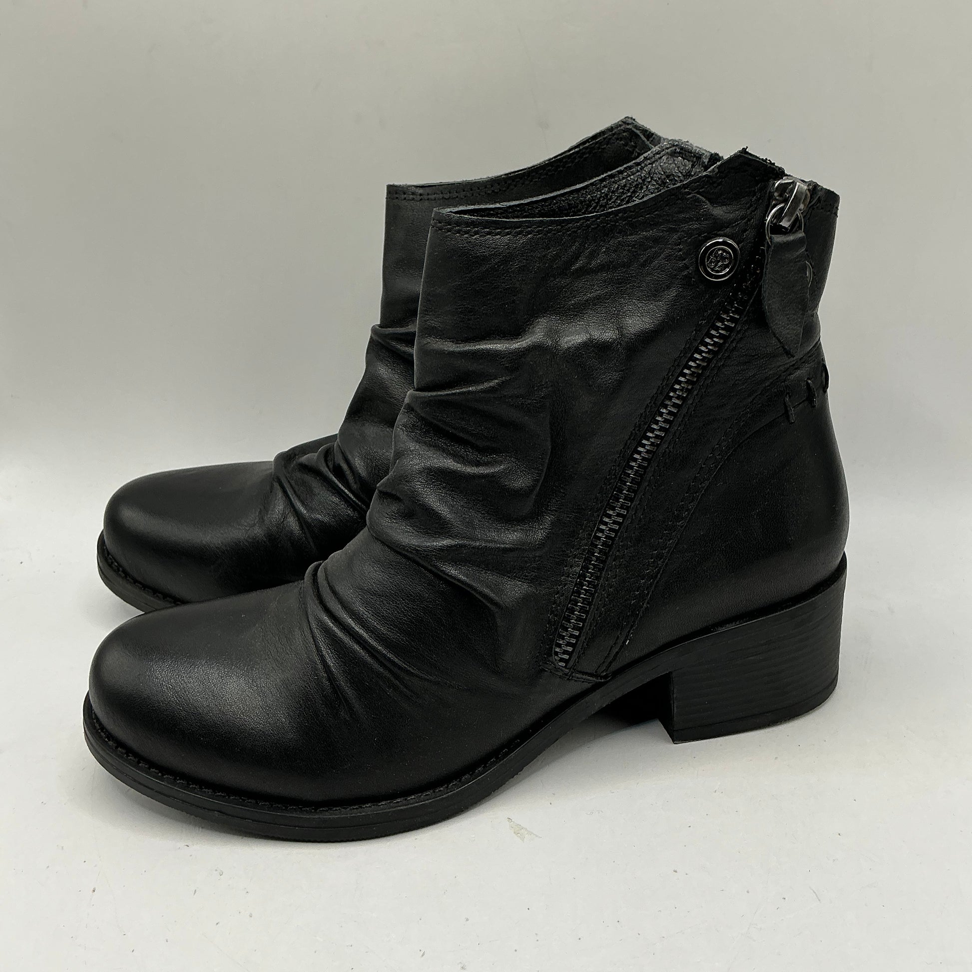 Ex Moda In Pelle - Ladies Black Leather Boots
