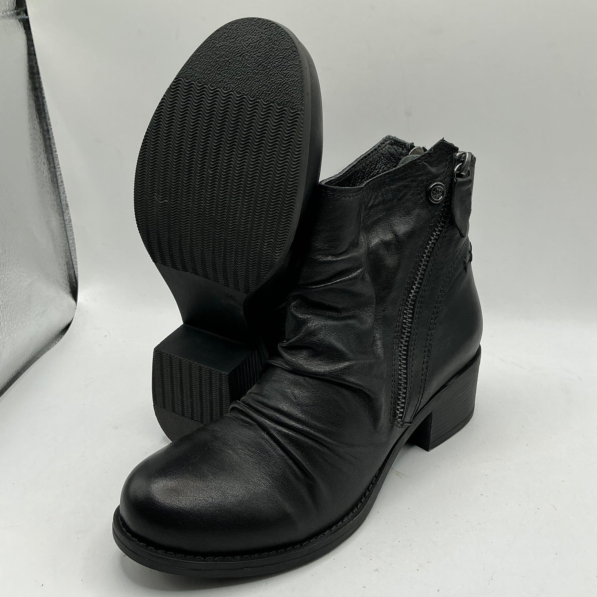 Ex Moda In Pelle - Ladies Black Leather Boots