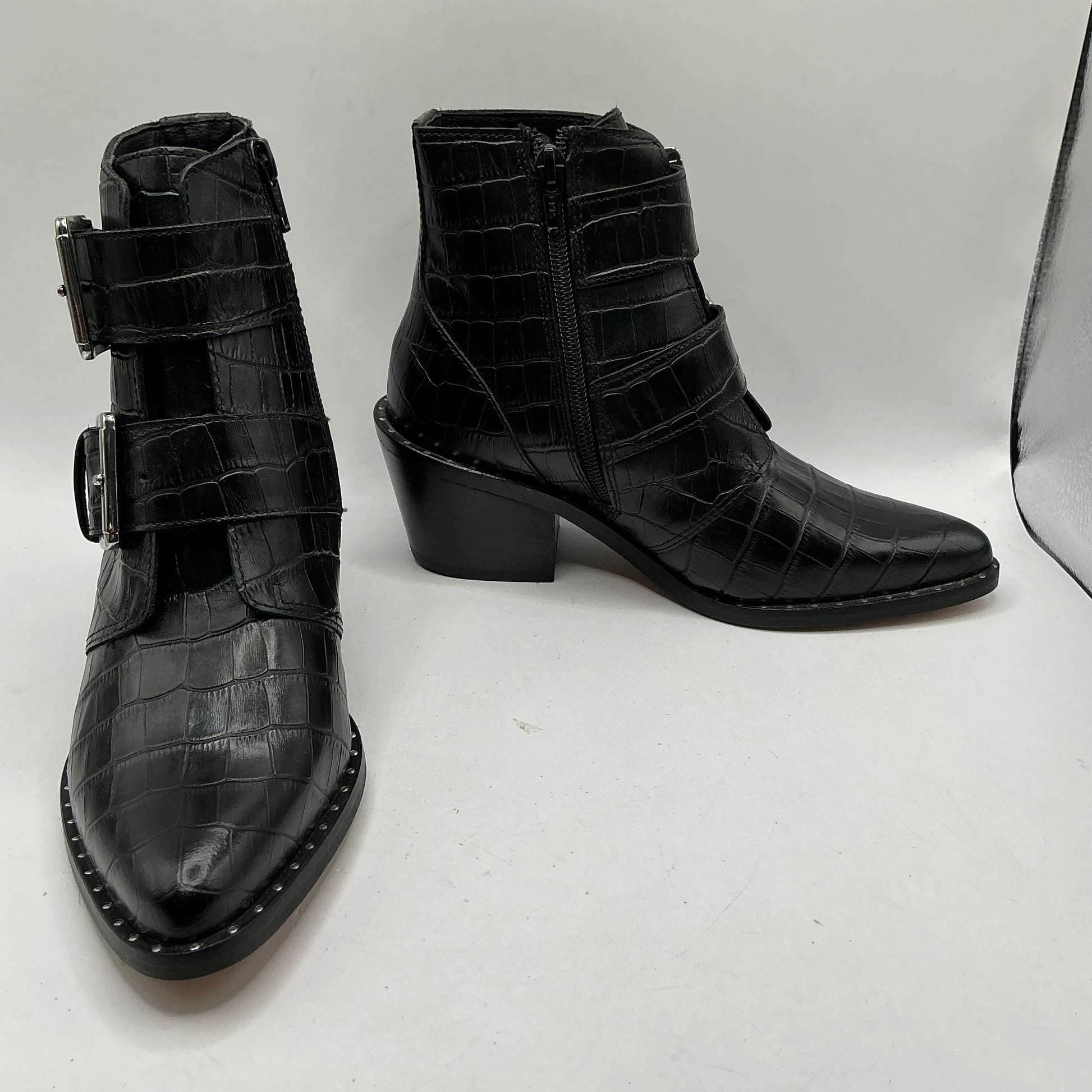 Kurt Geiger Boots - Ladies Black Leather Cowboy Boots