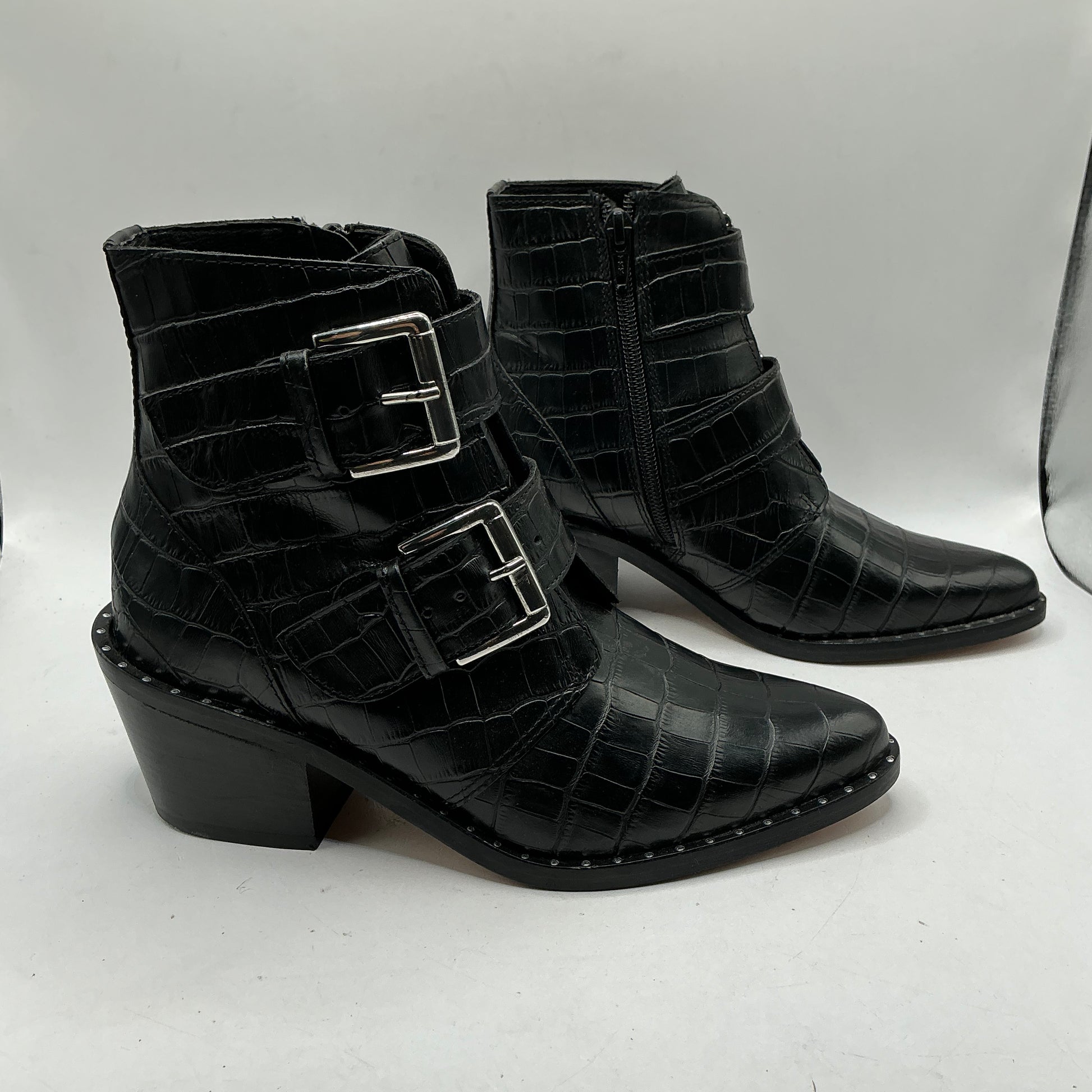 Kurt Geiger Boots - Ladies Black Leather Cowboy Boots