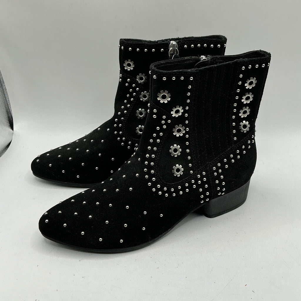 Geox ladies black suede boots