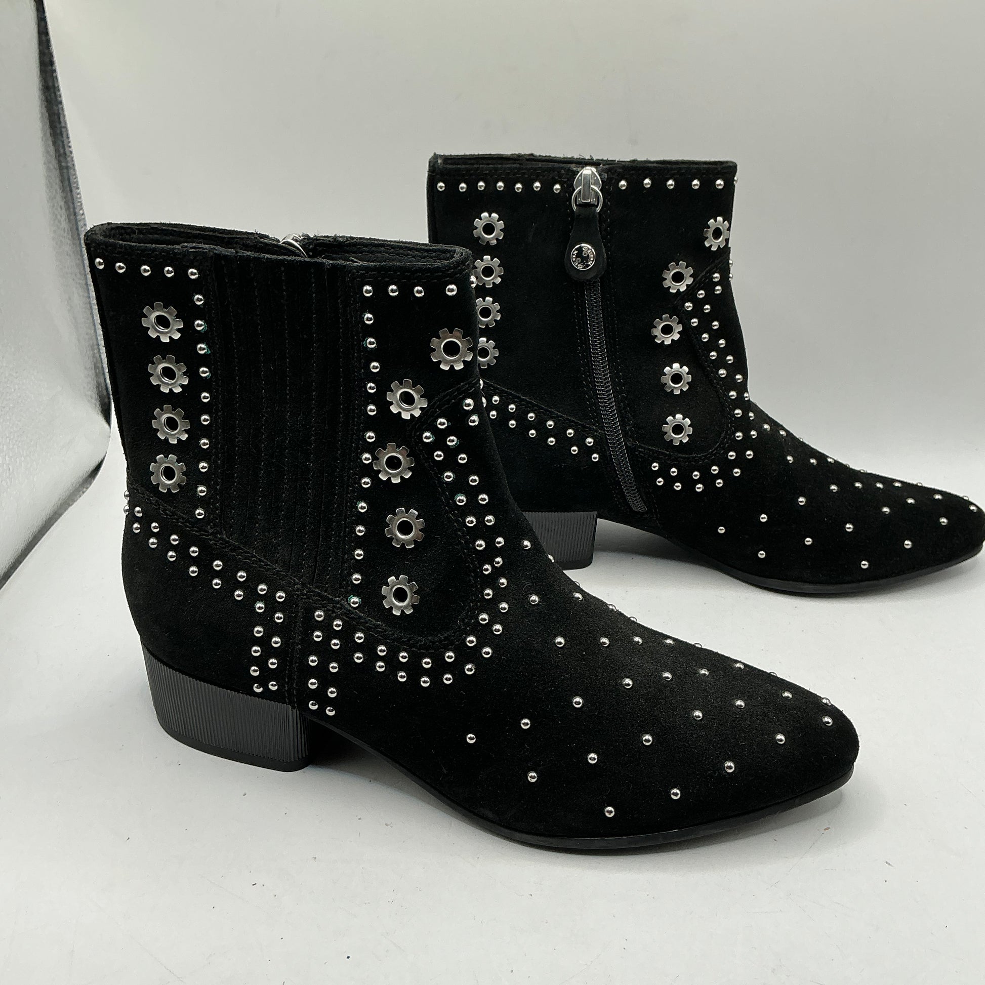 Geox ladies black suede boots