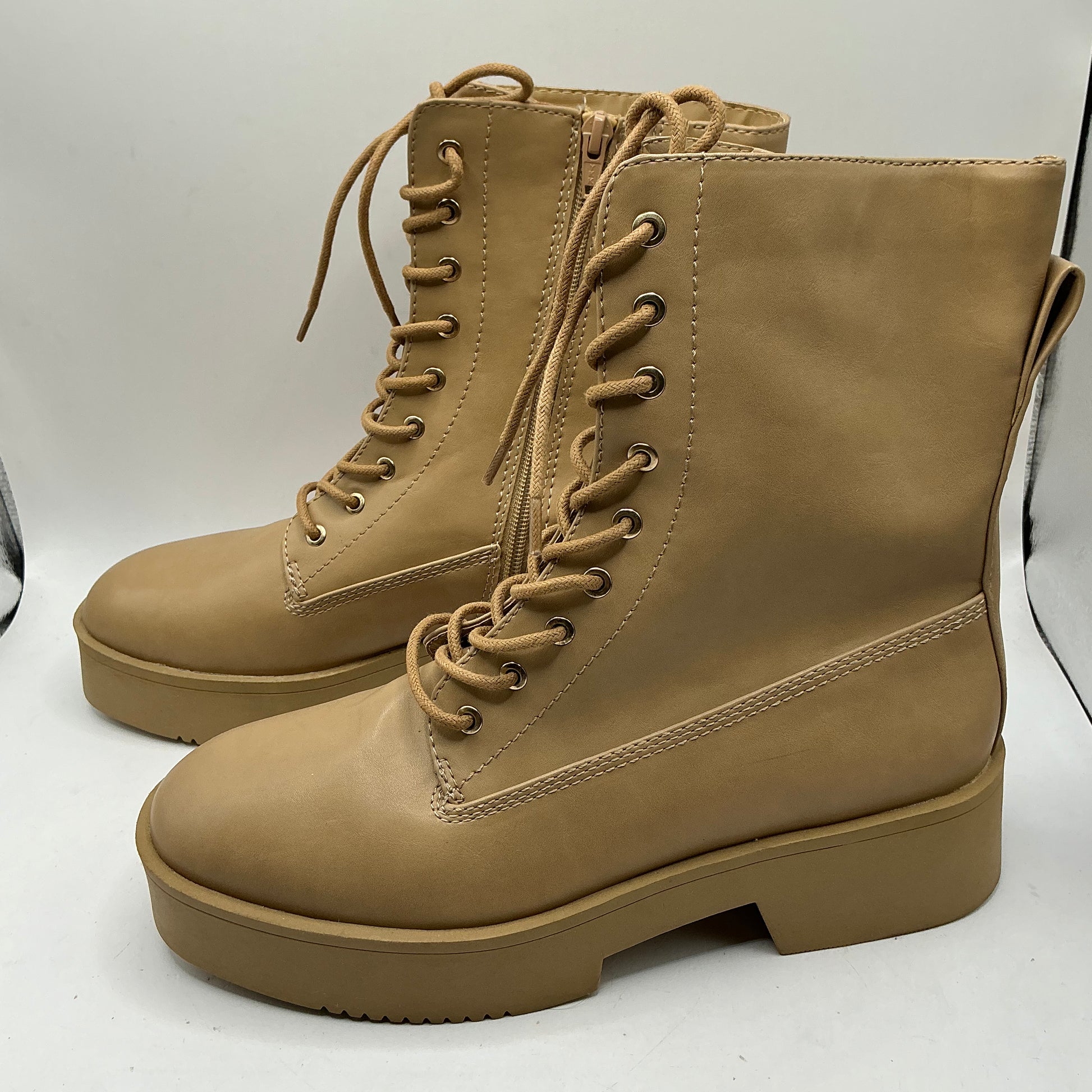 Ex M&S Chunky Lace up Ankle Boots