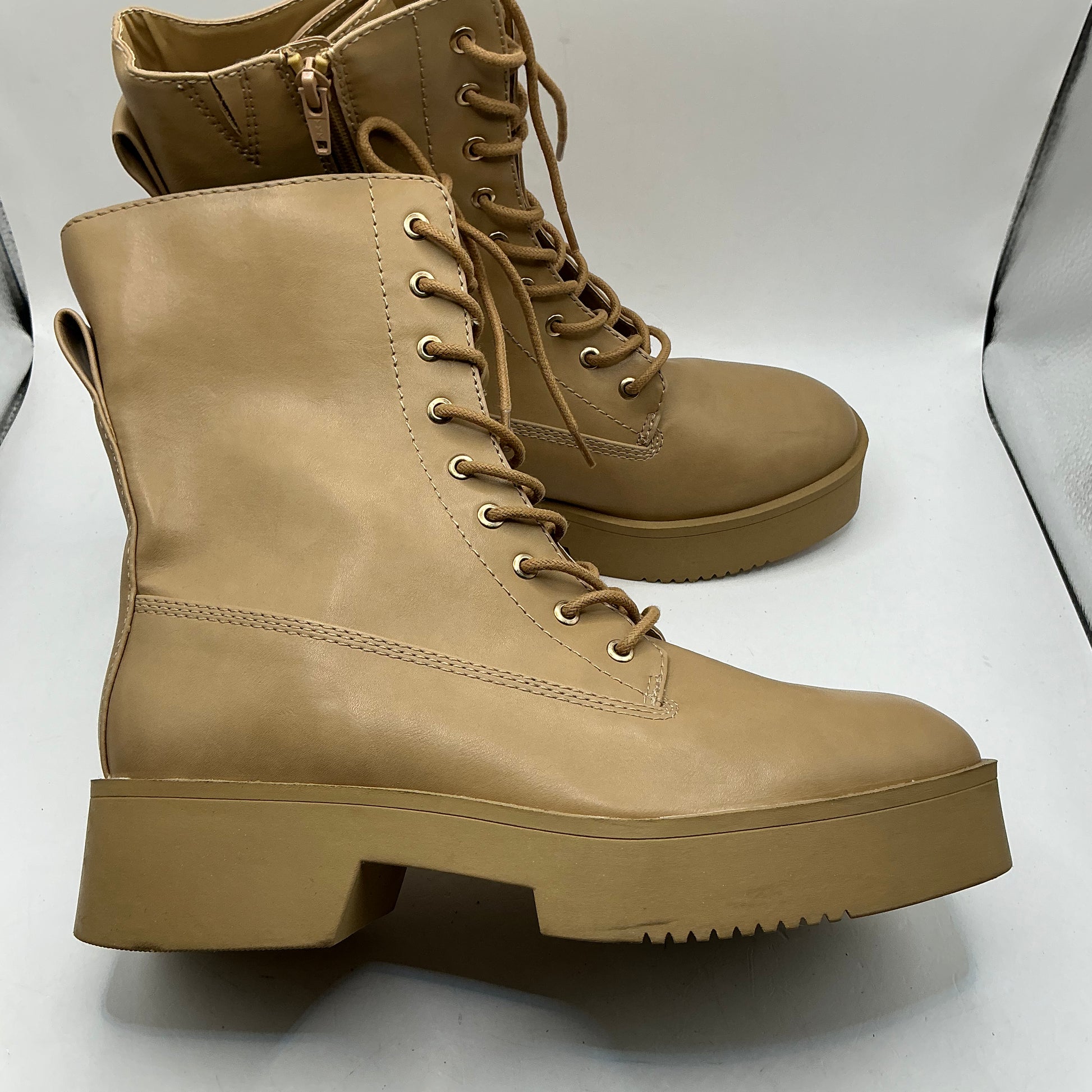 Ex M&S Chunky Lace up Ankle Boots