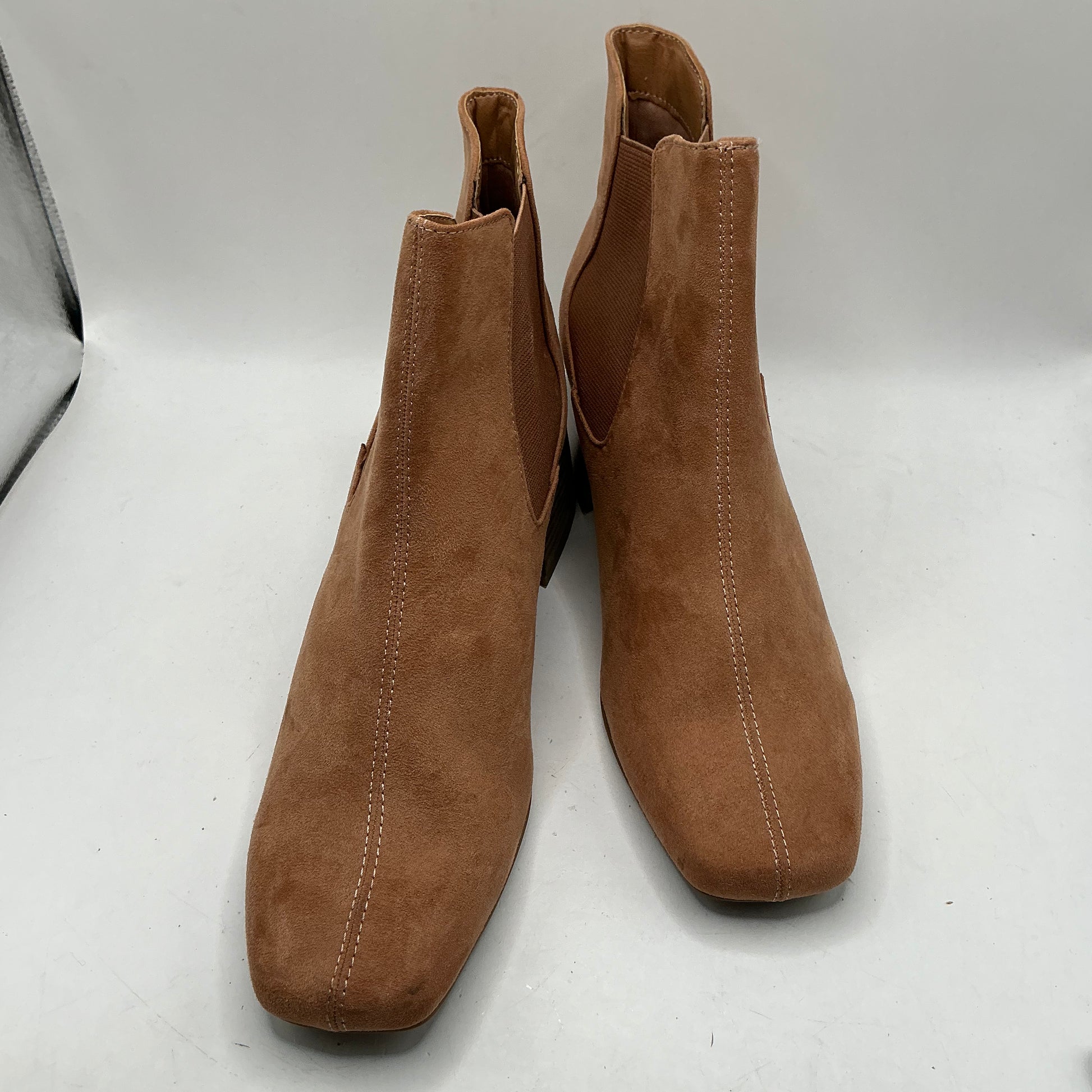 Ex M&S Pinky Brown Chelsea Boots