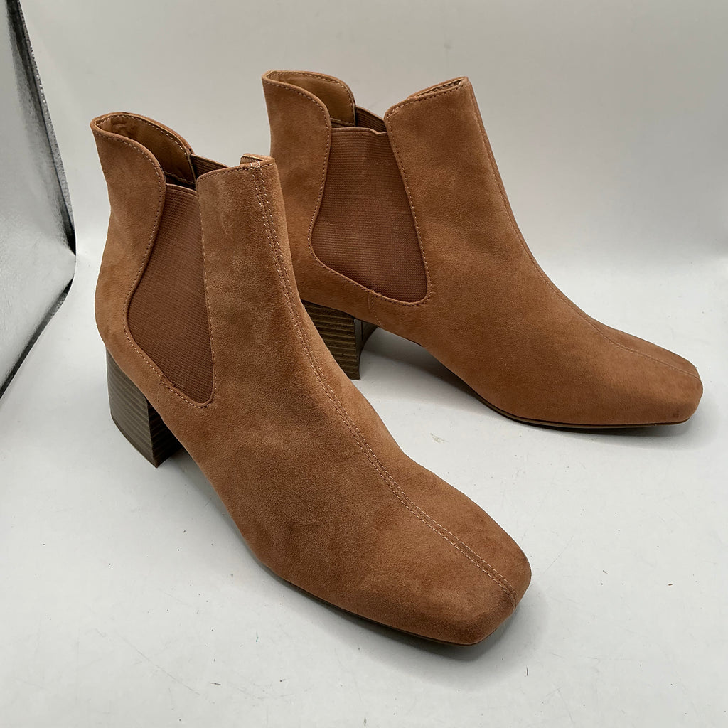 Ex M&S Pinky Brown Chelsea Boots