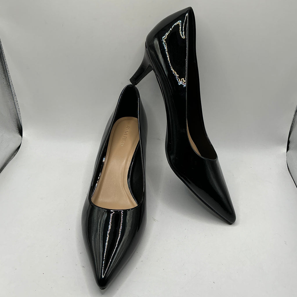 Anna field black patent stiletto shoes