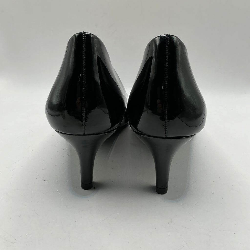 Anna field black patent stiletto shoes
