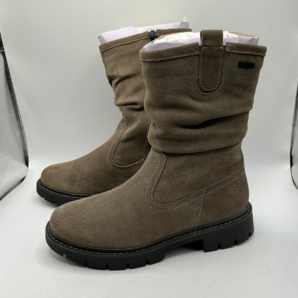Tamaris comfort pepper suede mid calf boots