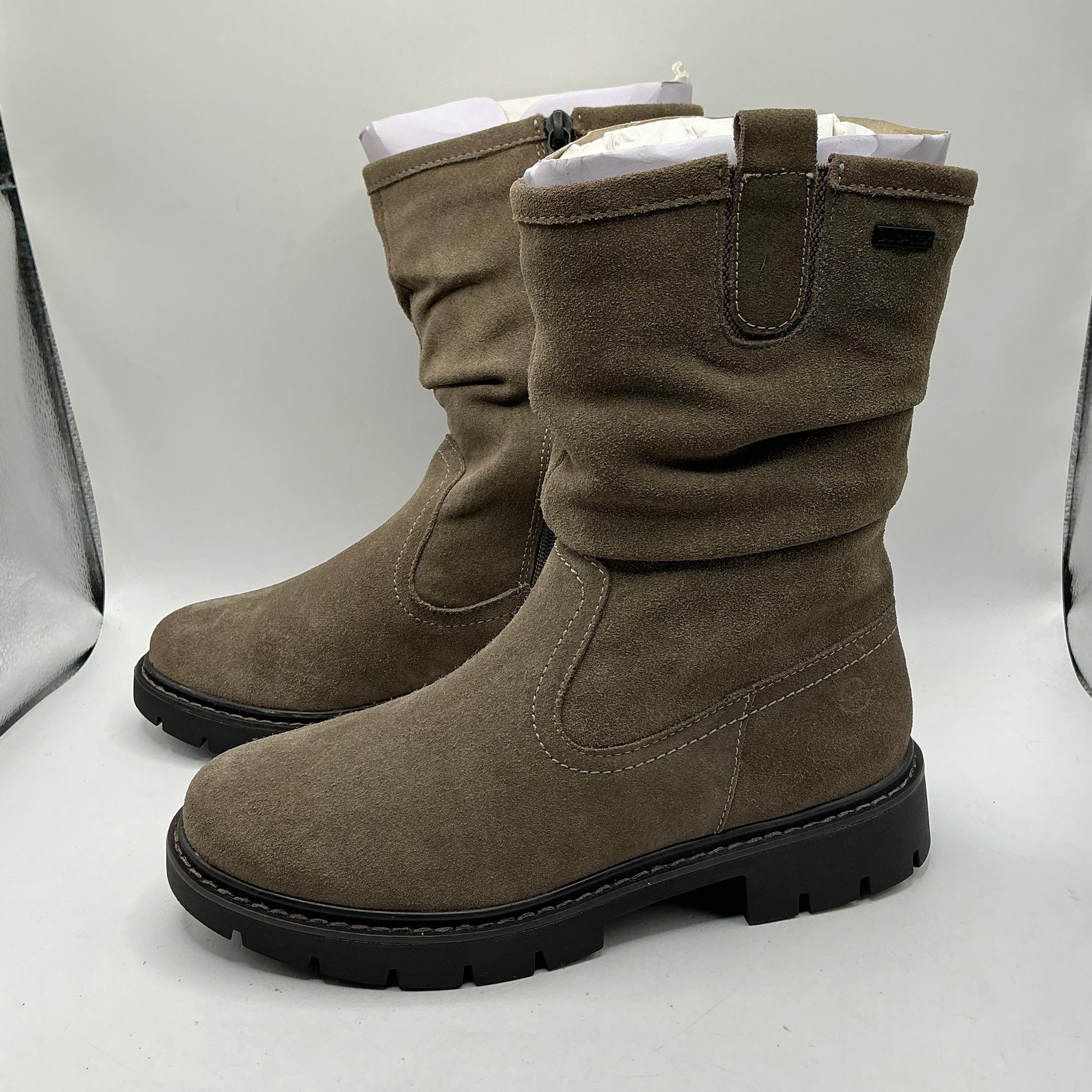 Tamaris comfort pepper suede mid calf boots