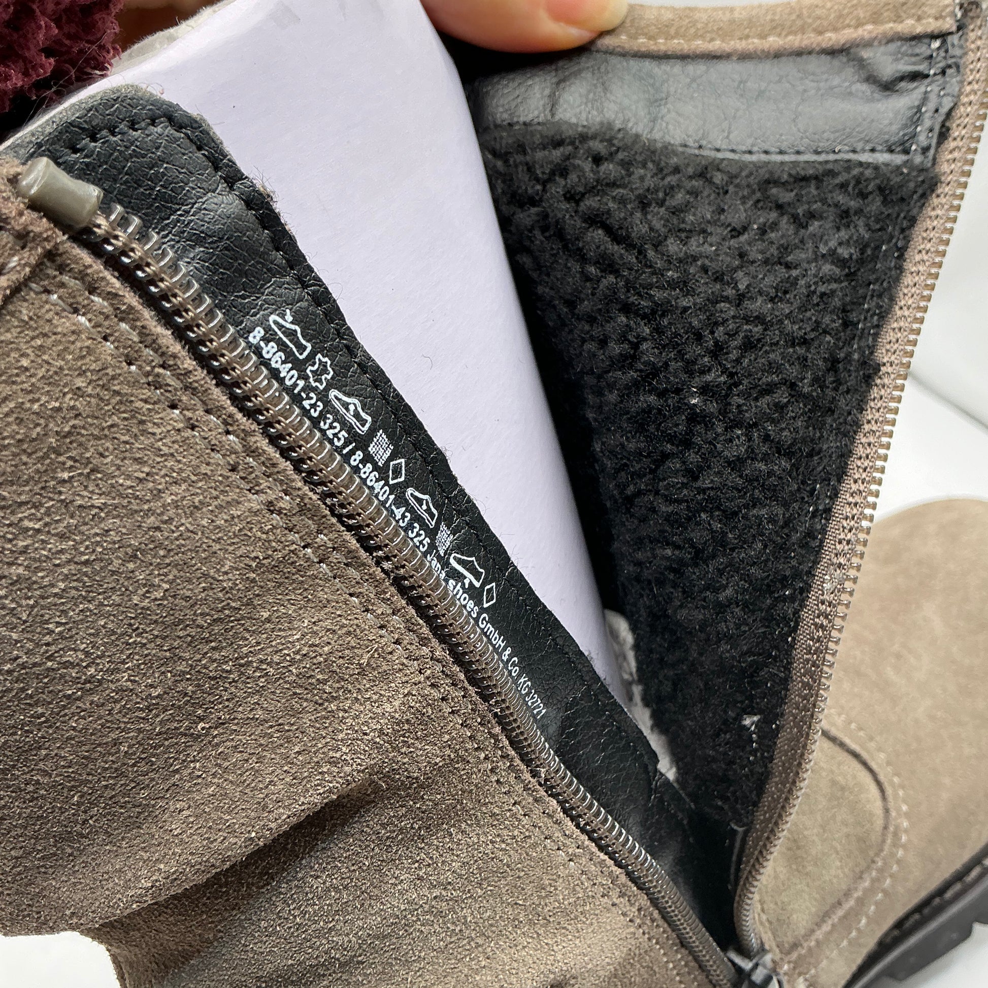 Tamaris comfort pepper suede mid calf boots