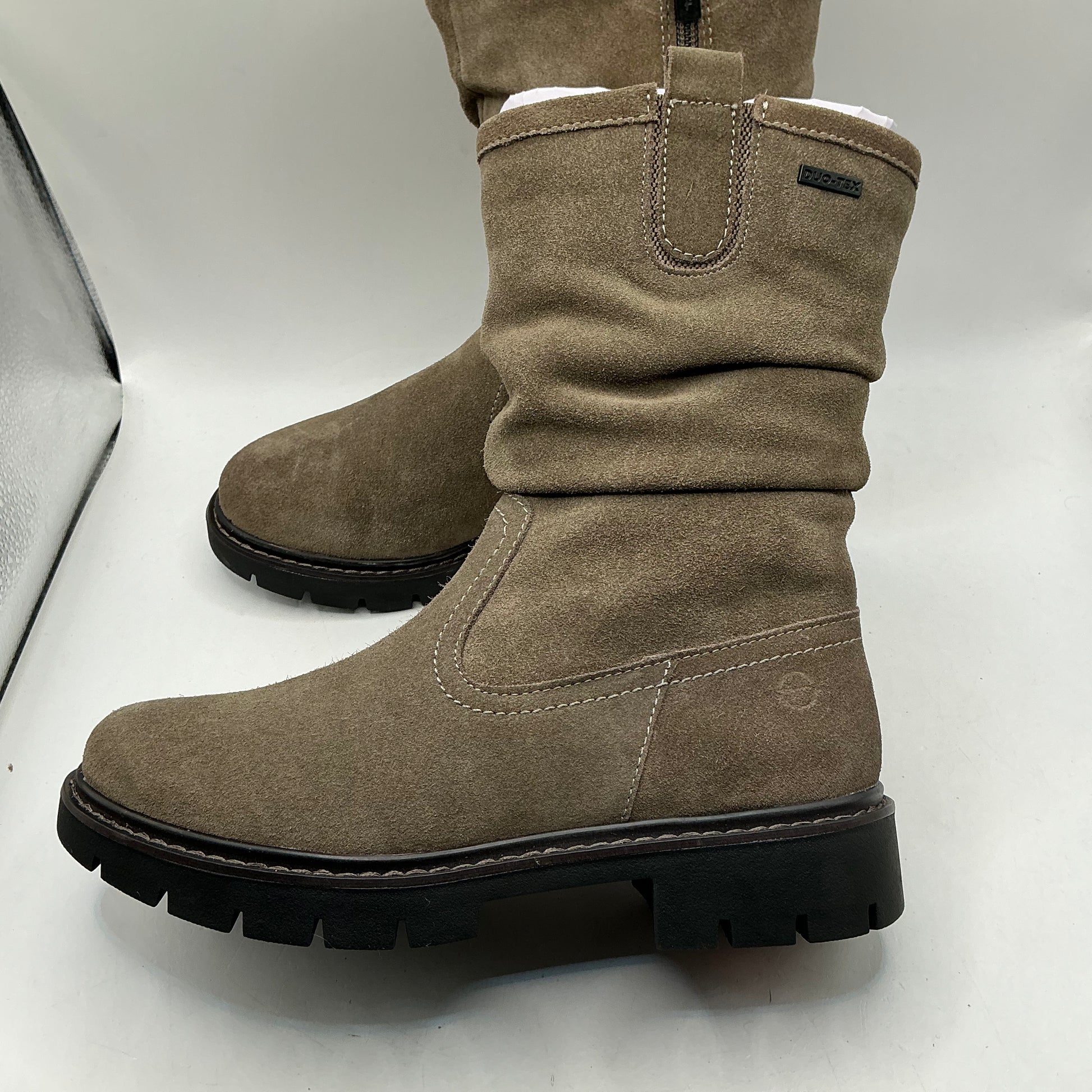 Tamaris comfort pepper suede mid calf boots